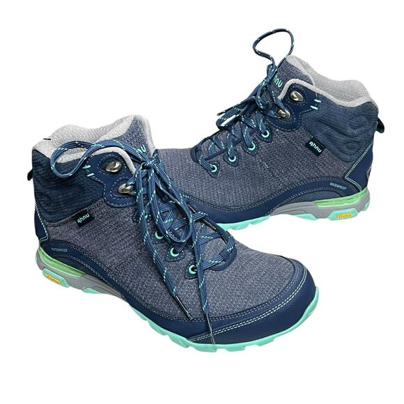 Bottes de neige imperméables enfants - SH 100 Warm grise/bleu - Bleu